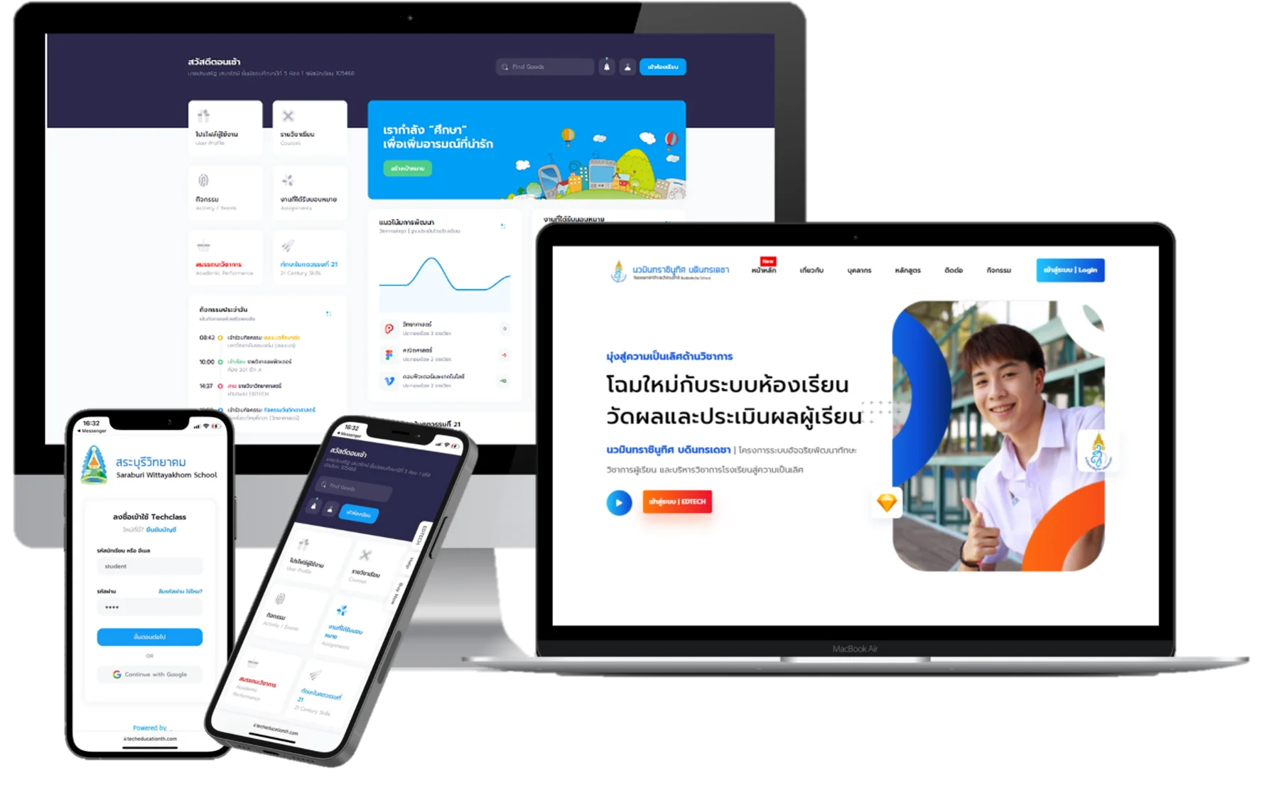 สื่อแนะนำระบบ EDTECH จากเว็บไซต์องค์กร
